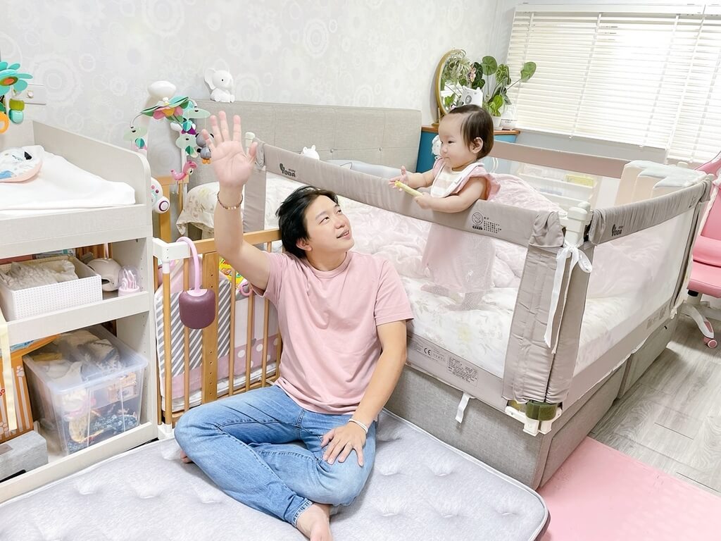 晚安奈特薄床墊，放置在嬰兒床旁，也能作為緩衝地墊，防止嬰兒受傷。