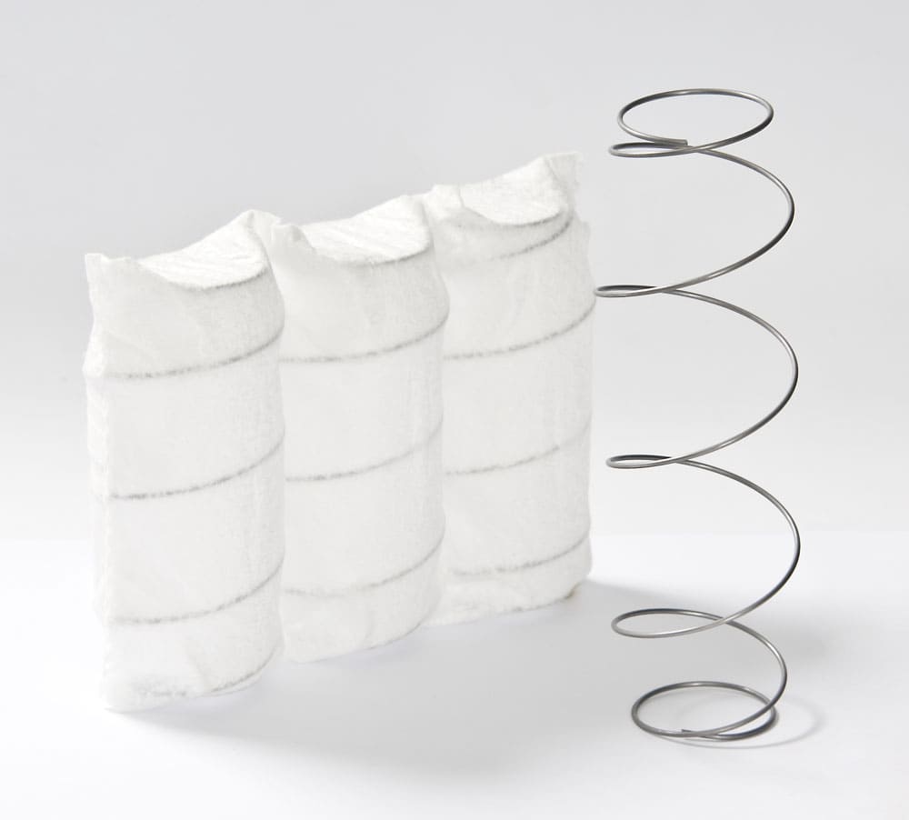 提供人體穩定支撐的獨立筒，也有被應用在製作枕頭的內材中。